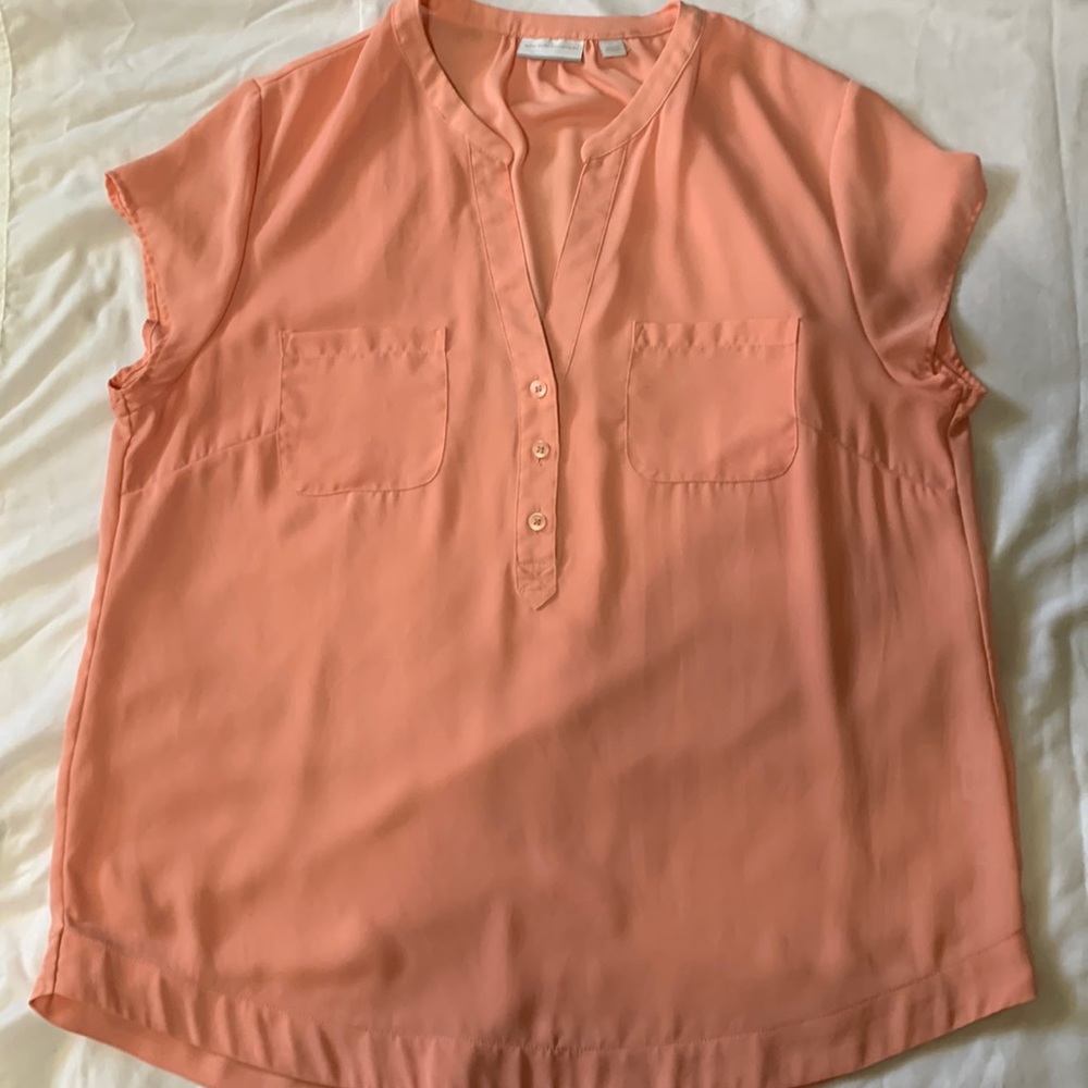 New York and Co coral blouse
